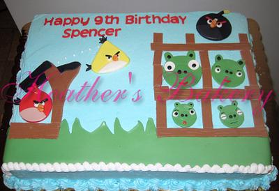 Angry Birds Sheet Cake - Cake by HeathersBakery
