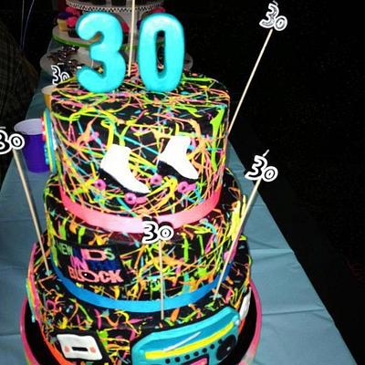 80's Birthday Cake - Cake by Tonklin