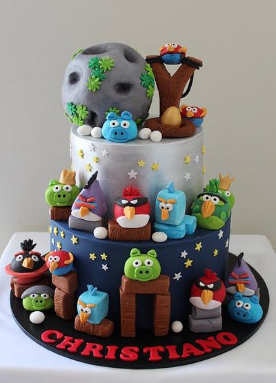 angry birds cake - Cake by Sue Ghabach