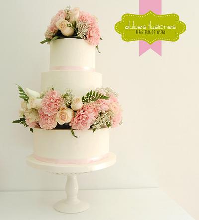 Natural Flower Cake - Cake by Dulces Ilusiones