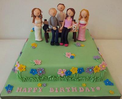 Garden Party Birthday Cake - Cake by Sarah Poole