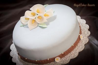 Cake Calla Lily  - Cake by Angelica Galindo