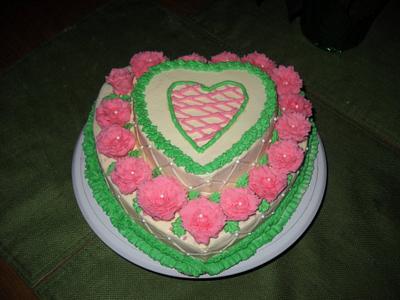 Pink Lady Valentine Cake - Cake by Teresa F.