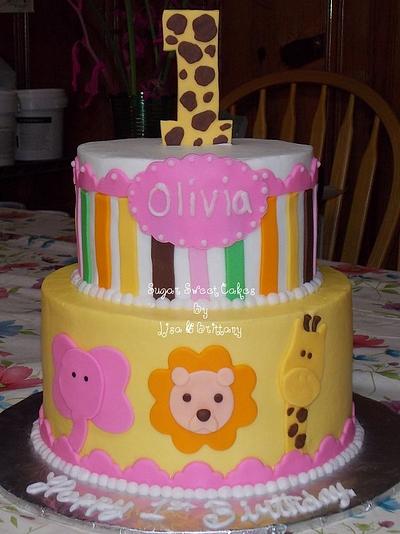 Zoo Theme - Cake by Sugar Sweet Cakes