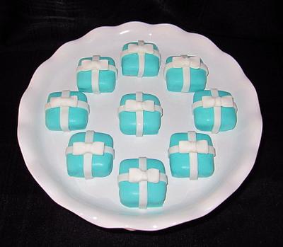 Tiffany Cake Cubes - Cake by Cuteology Cakes 