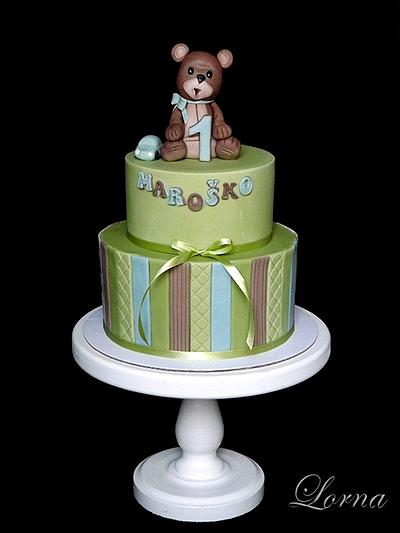 Teddy bear for little boy.. - Cake by Lorna
