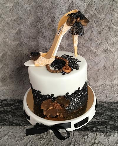 Shoe cake  - Cake by Sladkosti Stylově 