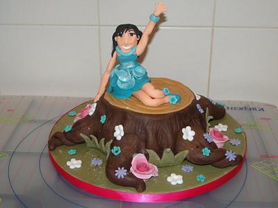 Fairy treestump - Cake by Carol