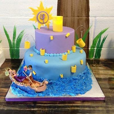 Tangled Festival of lights - Cake by Designer Cakes by Anna Garcia