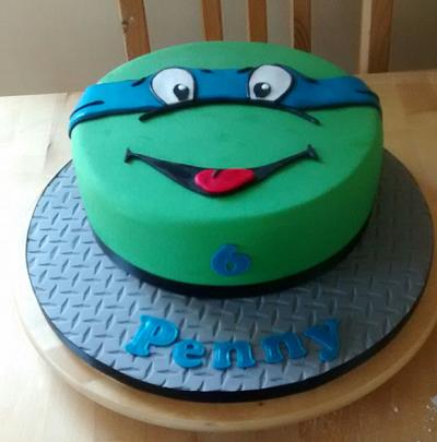TMNT face cake - Cake by Catherine