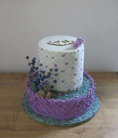 Fields of Lavender - Cake by The Garden Baker
