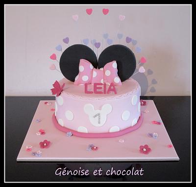 Minnie mousse cake and cupcakes - Cake by Génoise et chocolat