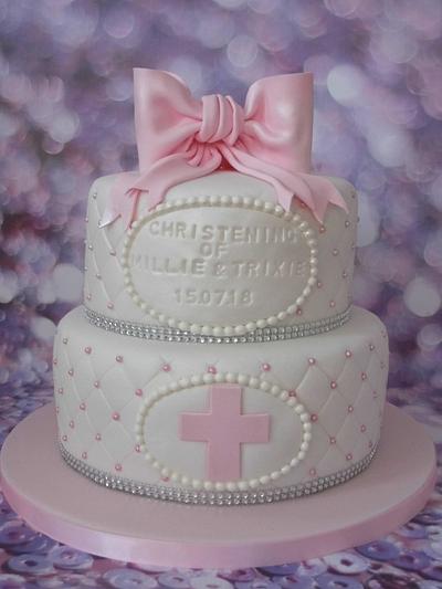 Christening cake - Cake by Karen's Cakes And Bakes.