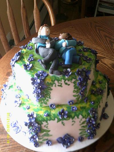 Twilight Theme cake Bella and Edward:) - Cake by Laura 