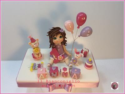 Anna's first birthday - Cake by Carla Poggianti Il Bianconiglio
