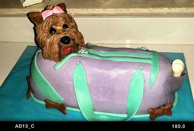 Dog in a bag - Cake by Myra