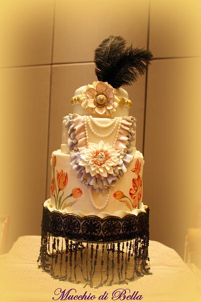 Gatsby-themed Wedding Cake - Cake by Mucchio di Bella