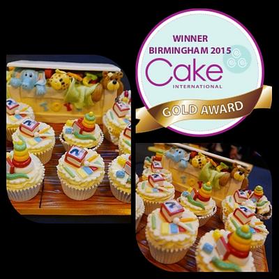 Toybox cupcakes GOLD award - Cake by JojosCupcakeMadness