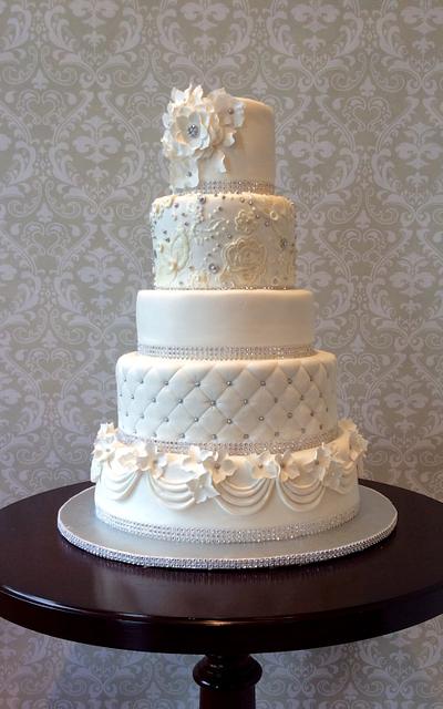 White Wedding Cake - Cake by Colormehappy