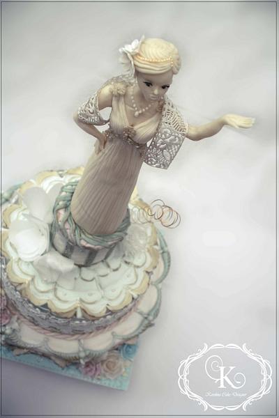 Vintage wedding - Cake by Karolina Andreasova