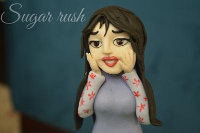 Scary girl figure  - Cake by Sara Mohamed