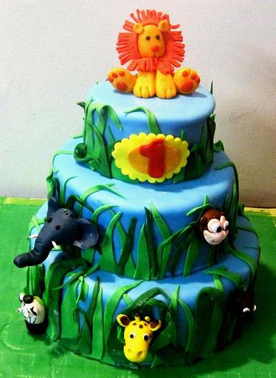 Jungle Theme  - Cake by Seema Tyagi