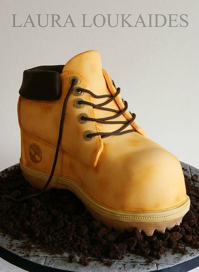Timberland Boot Cake - Cake by Laura Loukaides