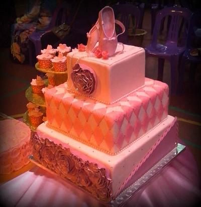 Ballet shoe cake - Cake by Aani
