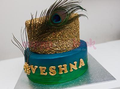 Peacock cake - Cake by Cuppy And Keek