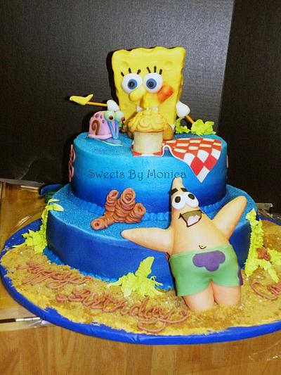 SpongeBob Has A Party! - Cake by Sweets By Monica