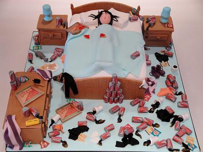 Messy bedroom - Cake by Jeanette
