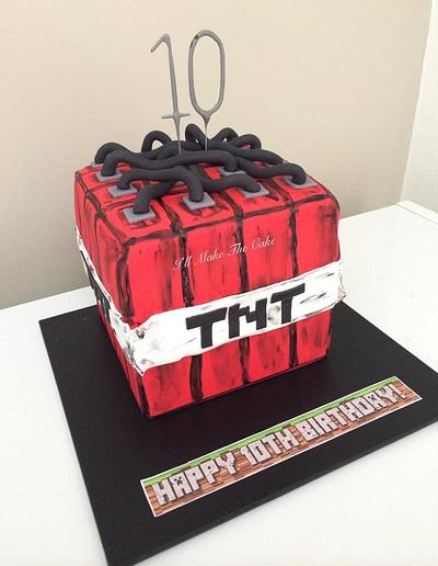 Minecraft TNT Birthday cake! - Cake by IllMakeTheCake
