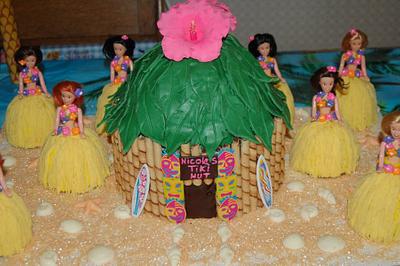 tiki birthday cake - Cake by AngieW