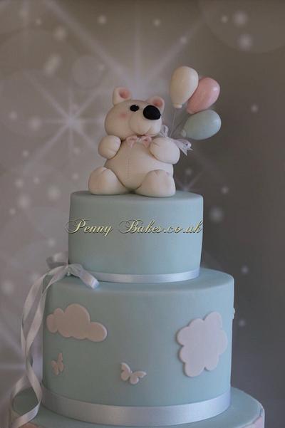 Teddy’s balloons cake!  - Cake by Popsue