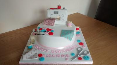 Sewing machine x - Cake by Kerri's Cakes