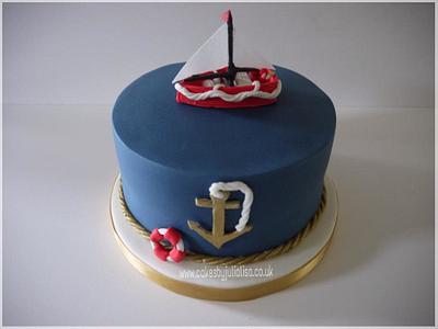 Nautical themed cake - Cake by Cakes by Julia Lisa