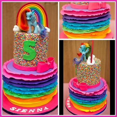 Rainbow Cake - Cake by BeccaliciousCakes