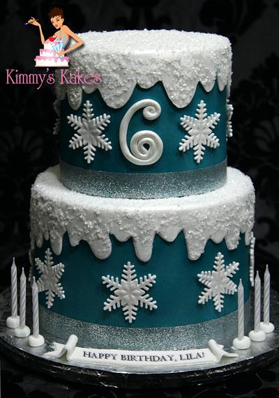 Frozen theme - Cake by Kimmy's Kakes