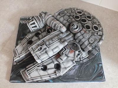 Millennium Falcon Cake - Cake by Mother and Me Creative Cakes