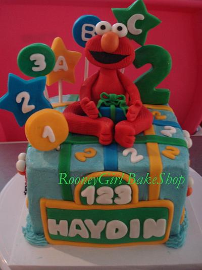 Elmo's 2nd Birthday cake - Cake by Maria @ RooneyGirl BakeShop