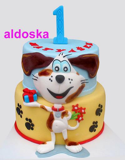 Puppy dog Well-wisher - Cake by Alena
