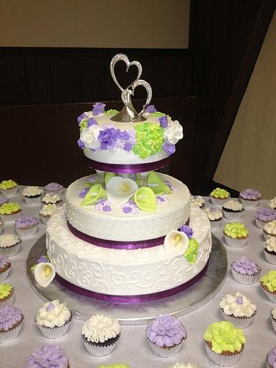 Wedding 2 - Cake by Cakebuddies