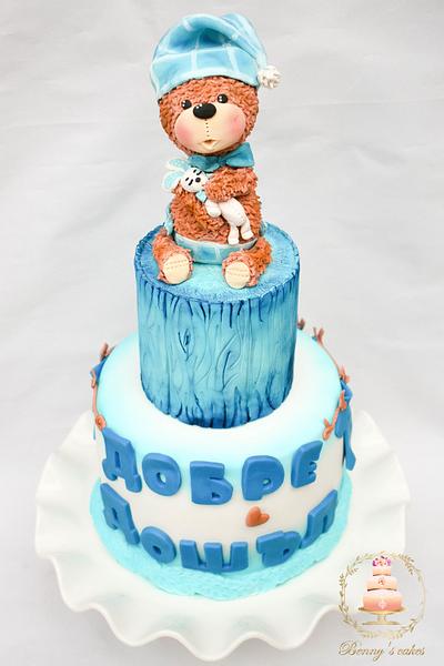 Welcome to the sweet newborn baby - Cake by Benny's cakes