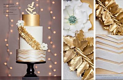 Gold Winter Wedding Theme (CakeCentral Magazine) - Cake by Geelicious Confections