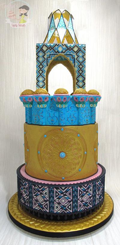 Iranian Architecture Inspired Wedding Cake - Cake by Natasha Shomali