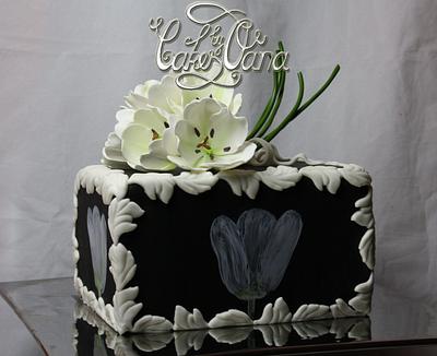 white tulips - Cake by cakesbyoana
