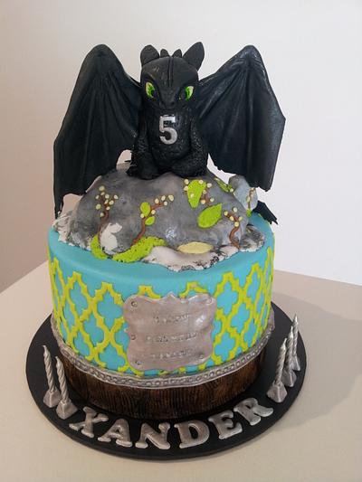 How to train your dragon cake - Toothless  - Cake by Bistra Dean 