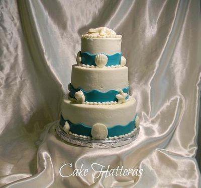 Elegant Seashells - Cake by Donna Tokazowski- Cake Hatteras, Martinsburg WV