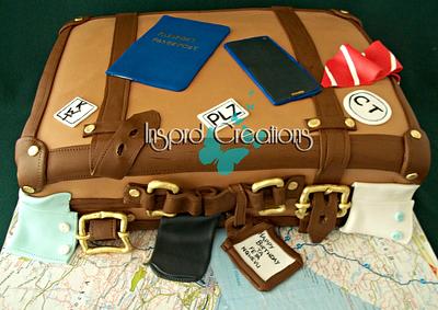 Man's Suitcase - Cake by Willene Clair Venter