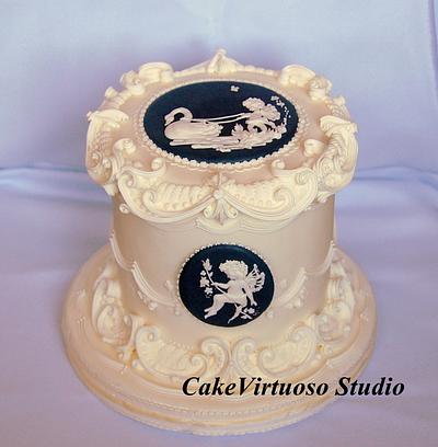 Rococo cartouche - Cake by Natasha Ananyeva (CakeVirtuoso Studio)